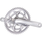 SHIMANO , front chainwheel, fc-5750s, 105 double 172.5mm hollowtech 2, for rear 10-speed, 50x34t w/o bb parts, silver, bulk (cr805)