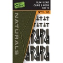 Fox Závesky Edges Naturals Slik Lead Clip & Pegs Size 10 10 ks