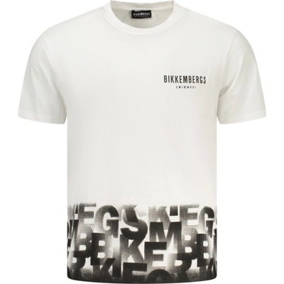 Bikkembergs Мъжка тениска с къс ръкав bikkembergs, Размер m, Цвят Бял (bkk25mts03_biwhite)