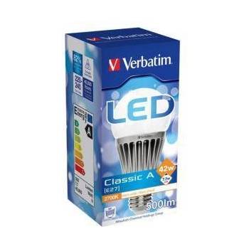 Verbatim LED крушка Verbatim Classic A, E27, 7.7W, 2700K, 500LM, 220 Degree DIM, 52225