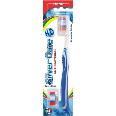 SilverCare H2O antibakteriální s výměnnou hlavicí Structured Bristles tvrdý
