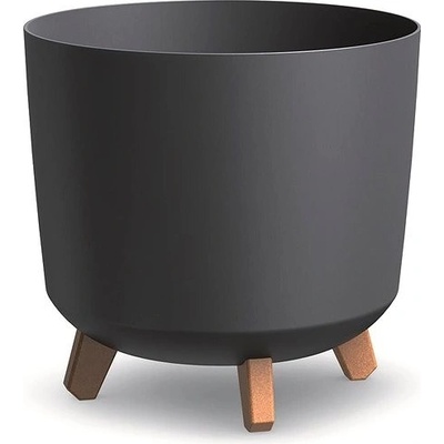 PROSPERPLAST Květináč GRACIA TUBUS 29.8 x 29.8 x 28.5cm antracit