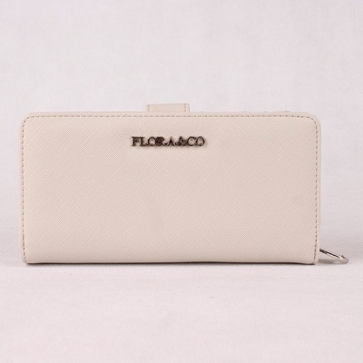 Flora&Co velká tříoddílová světlešedá peněženka no. K1699