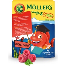 Möller’s - Omega 3 Želé rybičky, 45 želé tablet