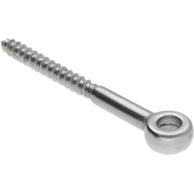 Úchyt pro držák lanka, oko 6,3 mm, nerez AISI 304