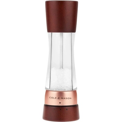 Cole & mason Мелничка за сол DERWENT CHESTNUT ROSE GOLD - 19 см. - с механизъм за прецизност - цвят орех / розово злато (Cole-&;-Mason-H-332295)
