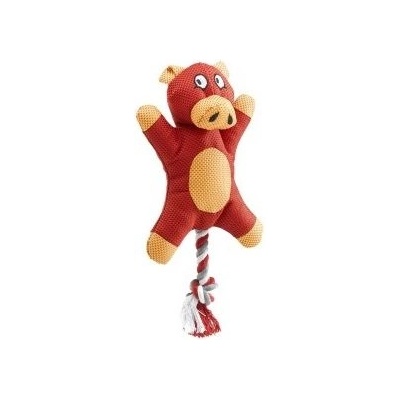 Ferplast Dog toy Pig - Кучешка играчка за дърпане и дъвчене - прасенце с въже, 27 см