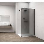 POLYSAN Esca - Душ параван Walk-In 120x210 см, Antidrop, опушено матирано стъкло/матово черно ES1412-02 (ES1412-02)