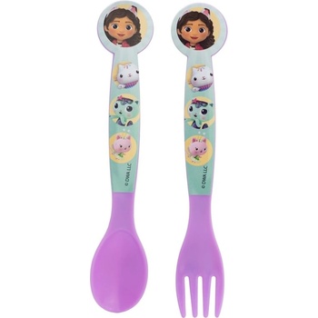 Stor Полипропиленови прибори Stor - Gabby's Dollhouse, 2 броя (21227)