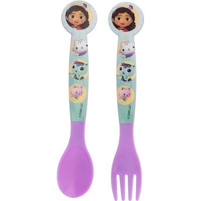 Stor Полипропиленови прибори Stor - Gabby's Dollhouse, 2 броя (21227)