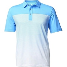 Backtee Mens Striped Polo Malibu blue