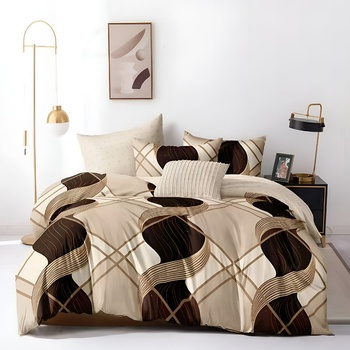 EmonaMall Двулицево спално бельо EmonaMall, 6 части - Модел S18896 (S18896-33333d)