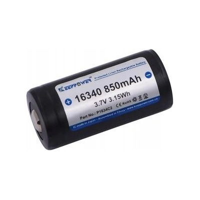 KEEPPOWER 850 mAh CR123 ICR16340-85PCM
