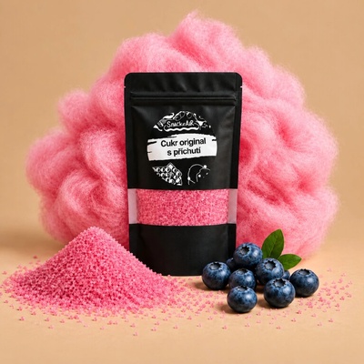 SnackAir Cukr Borůvka na cukrovou vatu a sladký popcorn 200 g