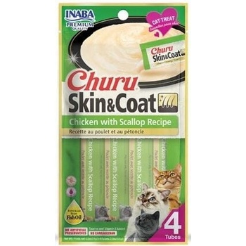 Chúru Cat Skin&Coat Chicken with Scallop 4 x 14 g