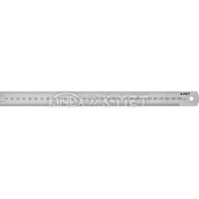 K-MET Тънка стоманена линийка K-MET 1022-02-050 - 500x30x1 мм, INOX (1022-02-050)