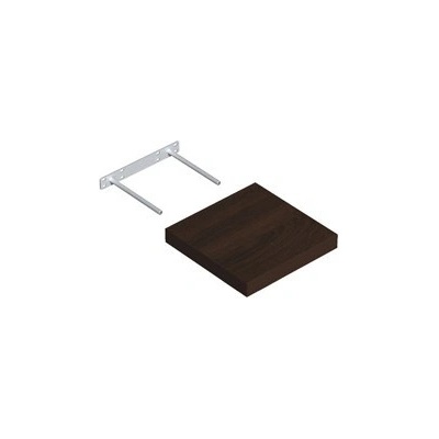 DOMAX Polica samonosná wenge 235x235 mm FS25/25