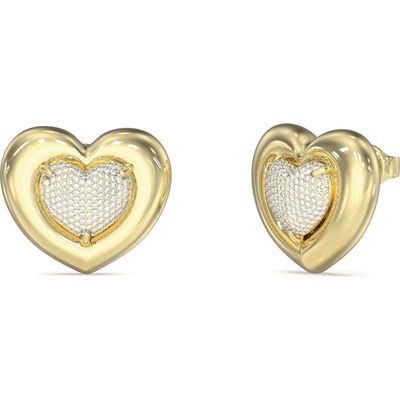 GUESS Srdiečkové oceľové napichovačky L.O.V.E. JUBE05459JWYGT