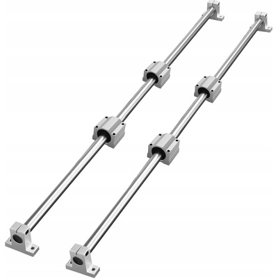 Lineární vedení Vevor SFC16-1000L 1000 mm ocel uhlíková hliník 2 ks
