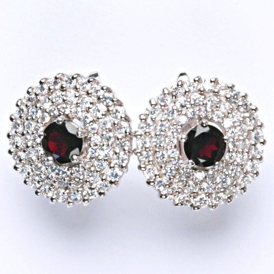 Čištín přírodní granát s granáty zirkon 4439