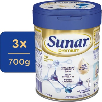 SUNAR 1 Premium 3 x 700 g