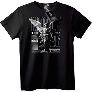 NOONEBRAND Тениска Благороден 26 Градски - 7XL, Black