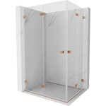 Mexen Lunar-F Duo сгъваема душ кабина 95 x 85 см, прозрачна, четкана мед - 836-095L-085P-65-00 (836-095L-085P-65-00)