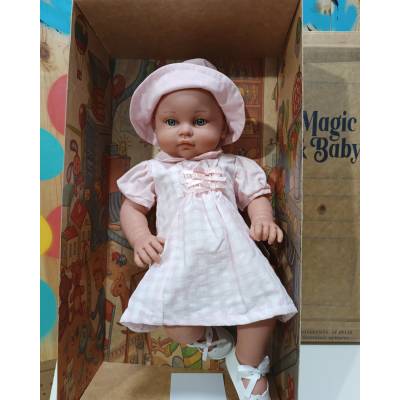 Magic baby: кукла Alicia с розова шапчица и бели обувки (MB460004)
