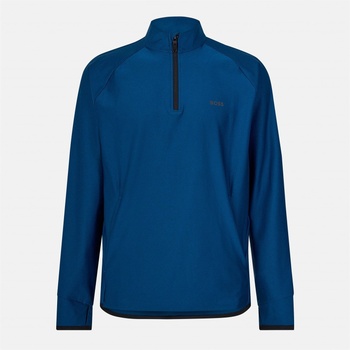 HUGO BOSS Men's Active 1/4 Zip Fleece - Open Blue