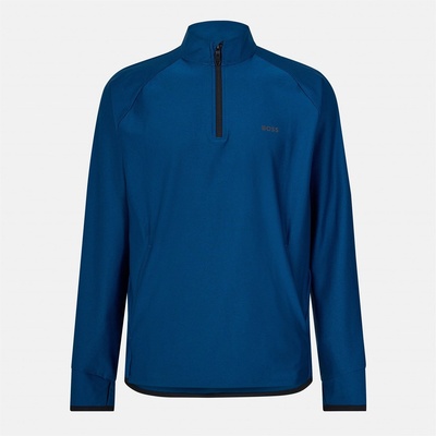 HUGO BOSS Men's Active 1/4 Zip Fleece - Open Blue