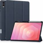 Techsuit Калъф за таблет Samsung Galaxy Tab S11 Ultra - Techsuit Flex Trifold с държач за писалка - Тъмносин