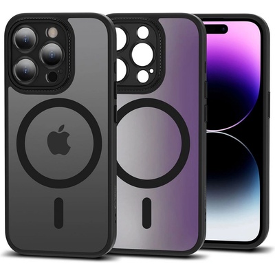 Tech-Protect Хибриден кейс с MagSafe за iPhone 15 Pro от Tech Protect Magmat Cam+ - Matte Black (9319456604412)