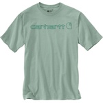Carhartt Мъжка тениска Carhartt Core Logo S/S T-shirt - Seabrook - размер XS (016-7684-1211)