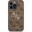 GUESS Гръб Guess PU 4G Metal Logo Case за iPhone 14 Pro - Кафяв