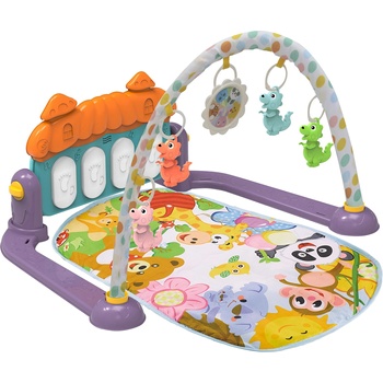 TOYS Постелка за гимнастика "Зоо парти" лила (pgrzp02302pu)