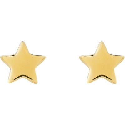 Preciosa minimalistické pozlátené náušnice kôstky Moon star 5364Y00