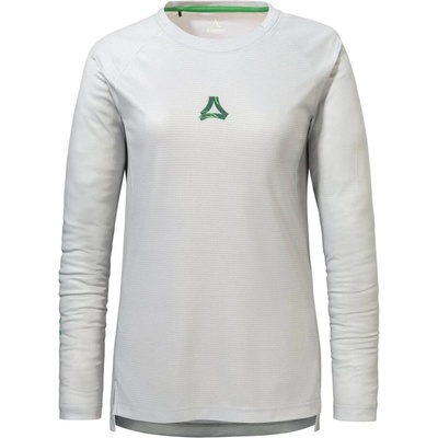 Schöffel Дамска фланелка с дълъг ръкав за колоездене Schöffel Women's Longsleeve Style Koitere Cycling jersey - Stone Grey - размер 46 (EU) (156-2782-0117)