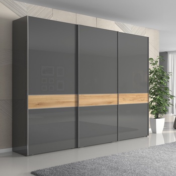 Alpi Home ONYX PK281/ON antracit lesk/ořech pacific lesk 272 cm