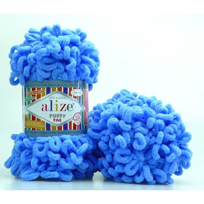 Alize příze Puffy Fine 112 Nebesky modrá
