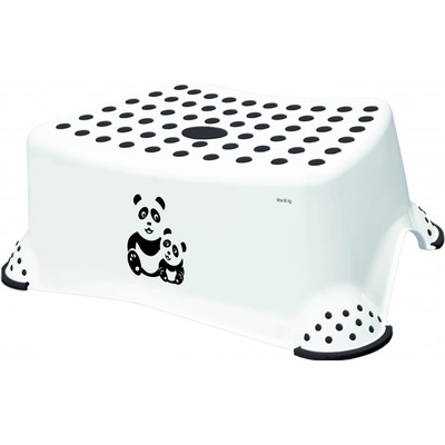 Keeeper Stolička, schůdek s protiskluzovou funkcí Panda bílý