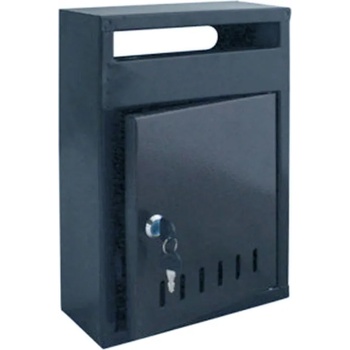 PREMIUM Пощенска кутия А4 с два отвора, Сив 27028