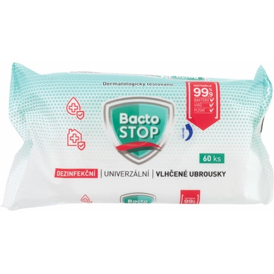 BactoSTOP Dezinfekčné vlhčené obrúsky 60 ks
