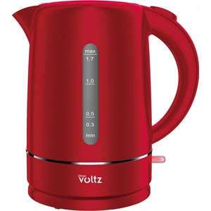 Voltz Електрическа кана Oliver Voltz Daisy OV51230W, 2200W, 1.7 л, Автоматично изключване, Червен (5OV51230WR) - topmarket Електрически кани