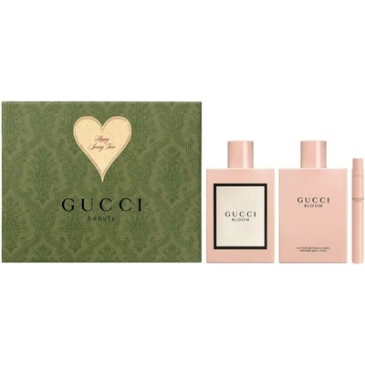 Gucci Bloom SET: EDP 100 ml + EDP 10 ml + Telové mlieko 100 ml pre ženy