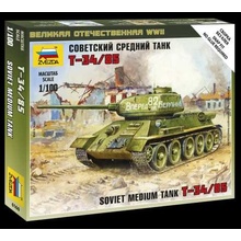 Zvezda T 34 85 Wargames WWII 6160 1:100