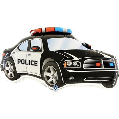 GRABO Balonek fóliový Policie černý, 78 cm