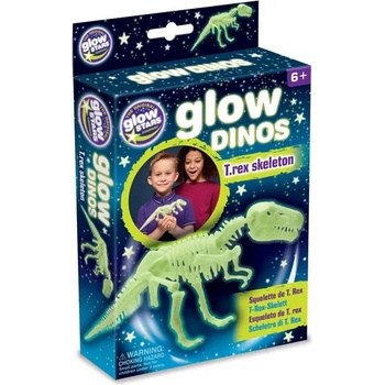 Image 1 of Brainstorm Фосфоресцираща фигурка Brainstorm Glow Dinos - Тиранозавър Рекс, скелет (B8803)