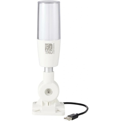 TRU COMPONENTS TC-ONN-M4T-USB signálna veža so sirénou LED červená, žltá, zelená, modrá, biela, Azúrová, Magenta 1 ks