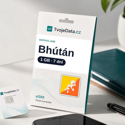 eSIM Bhútán 1 GB / 7 dní - Bhútán E9CE1F