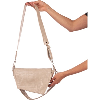 Lovemusic Dámská kabelka Muse Snake Beige Béžová